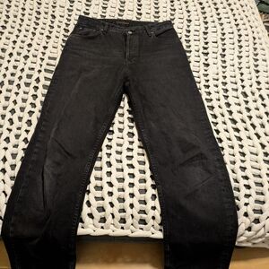 Nudie Jeans Lofty Lo Straight Black Denim